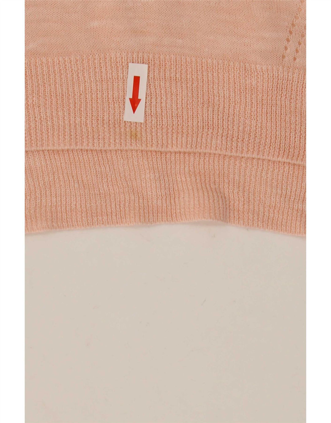Marks & Spencer Damen Durchsichtiger Pullover mit V-Ausschnitt, Gr. 14, Mittelrosa