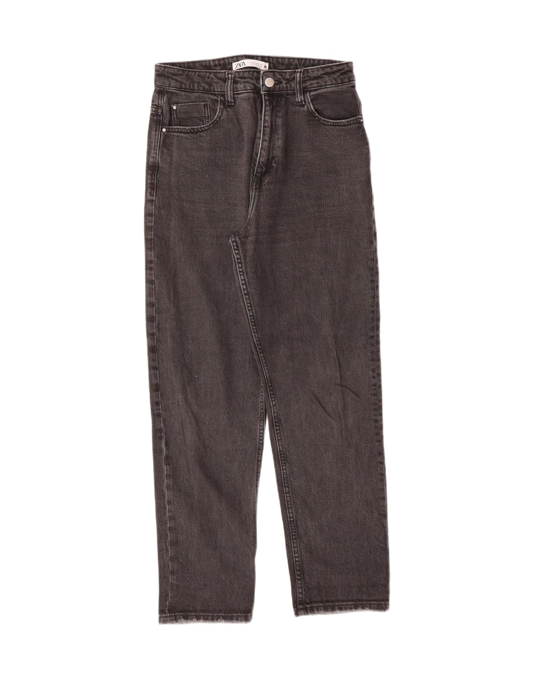 ZARA Womens Straight Jeans EU 40 Medium W30 L27 Grey Vintage Zara and Second-Hand Zara from Messina Hembry 