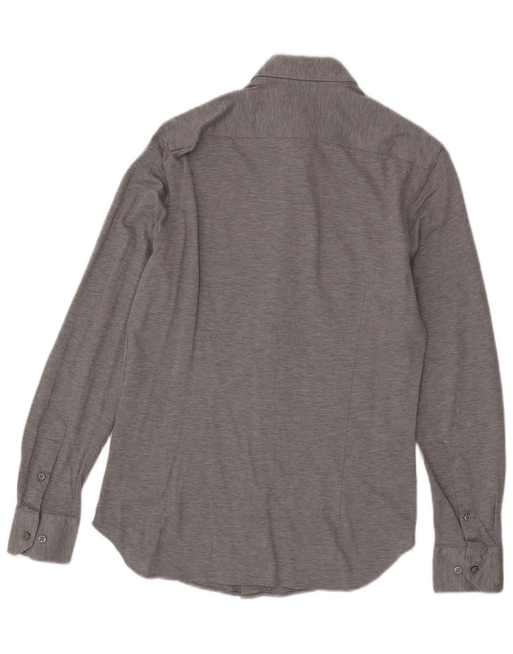 Massimo Dutti Herrenhemd Small Grau Baumwolle