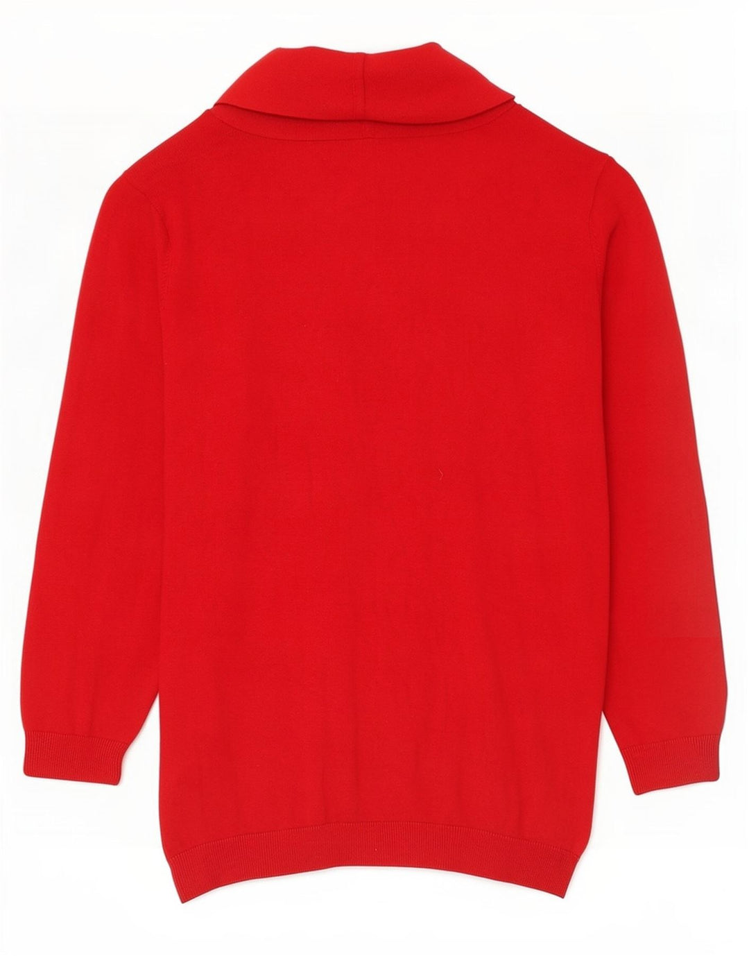 Chaps Damen-Pullover mit Schalkragen, UK 12, mittelrote Seide