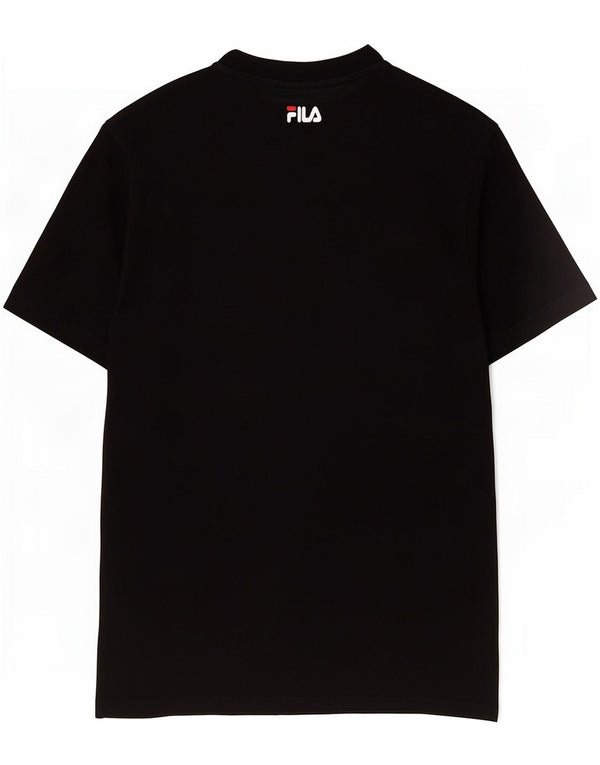 Fila Damen T-Shirt Top UK 10 Small Schwarz