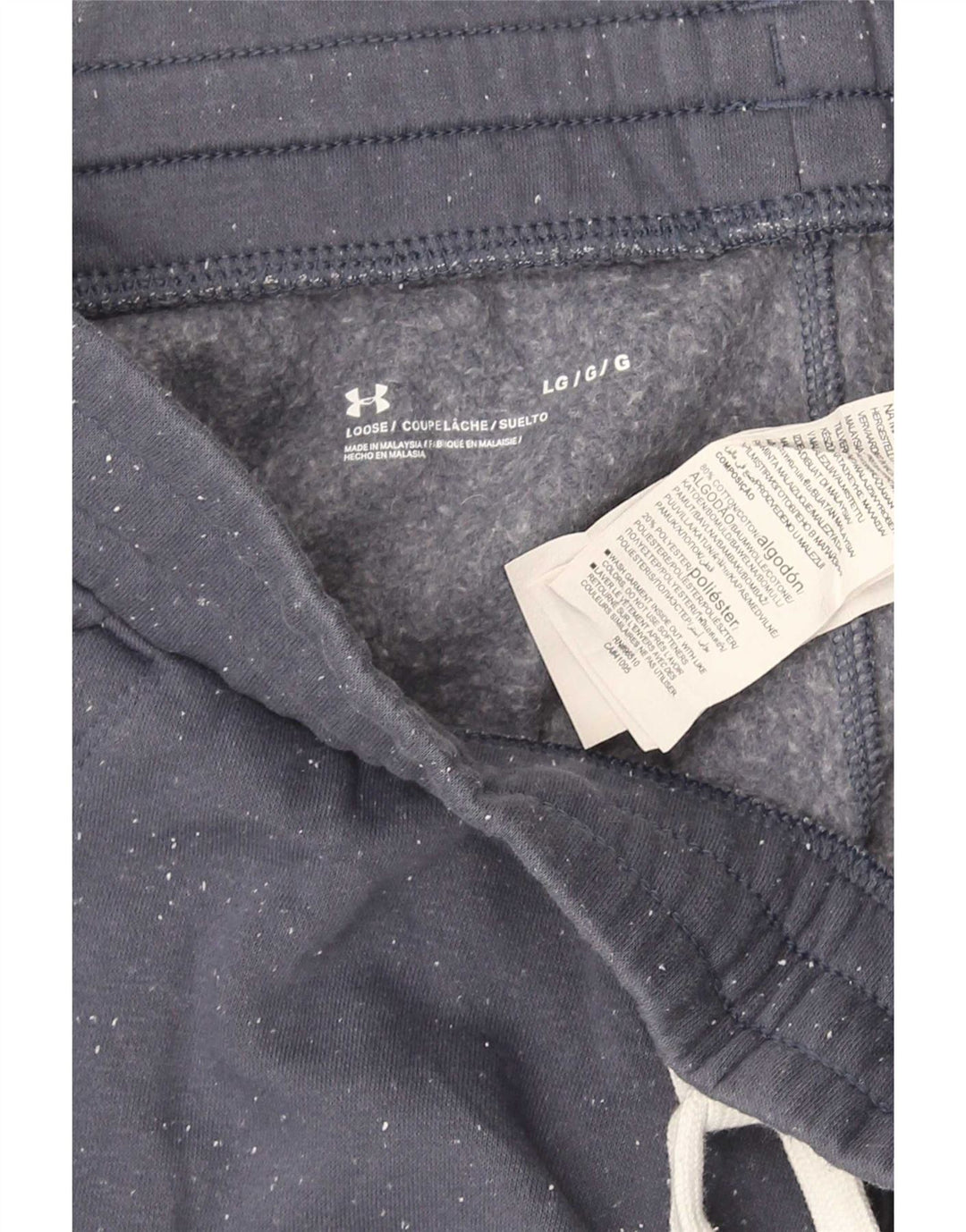 Under Armour Herren-Trainingshose, Jogginghose, Größe L, Marineblau gefleckt