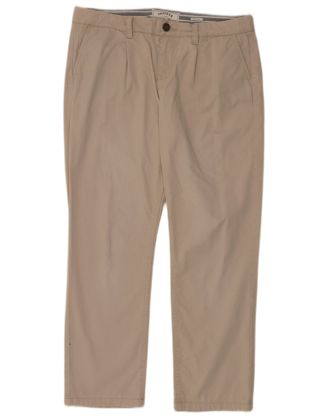 FAT FACE Damen Chino-Hose mit Pegged, UK 12, Größe M, W32, L28, Beige, Baumwolle