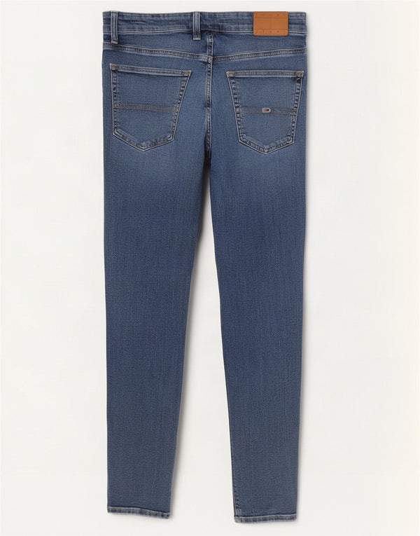 Tommy Hilfiger Herren Austin Slim Tapered Jeans W33 L34 Blaue Baumwolle