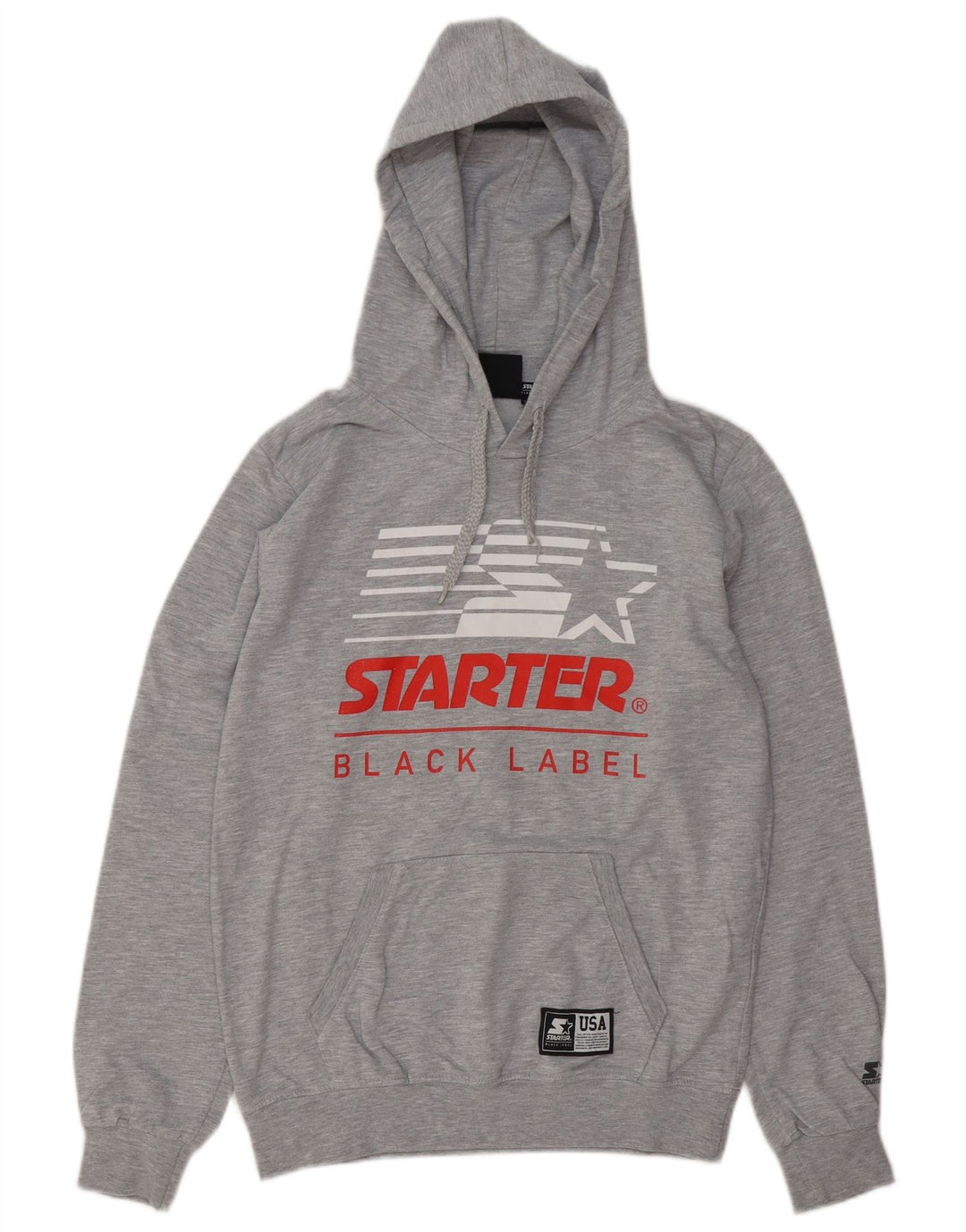 Starter Herren-Kapuzenpullover mit Grafik, mittelgraue Baumwolle