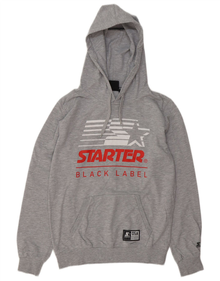 Starter Herren-Kapuzenpullover mit Grafik, mittelgraue Baumwolle