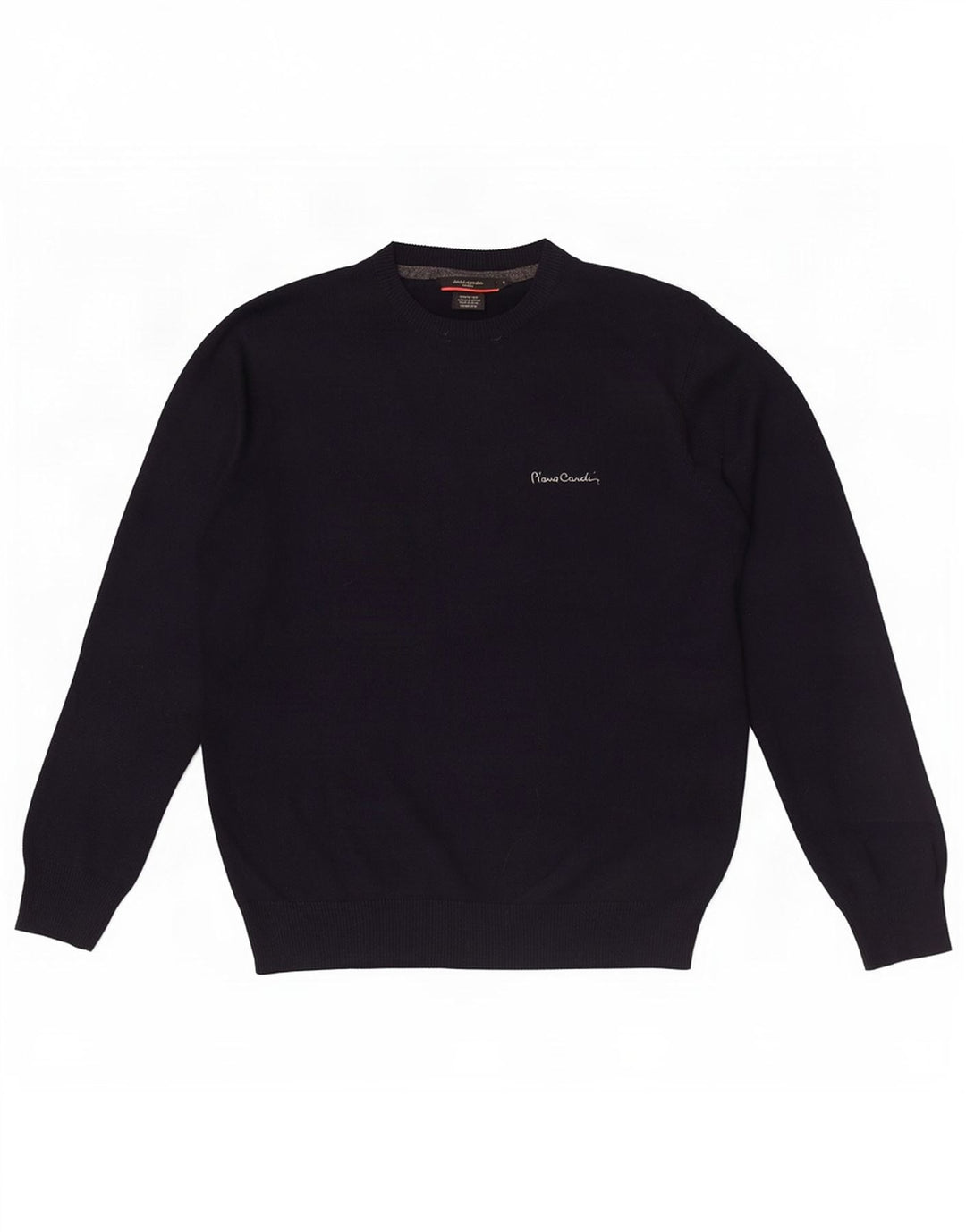 Pierre Cardin Herren-Pullover mit Rundhalsausschnitt, Größe S, Marineblau, Acryl