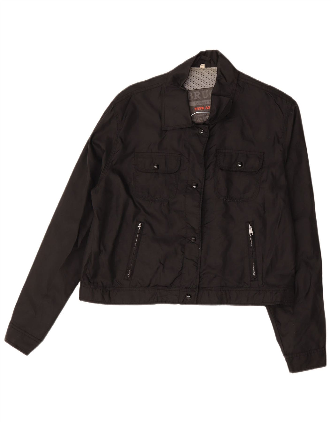 Brugi Damen Utility-Jacke IT 48 XL Schwarz