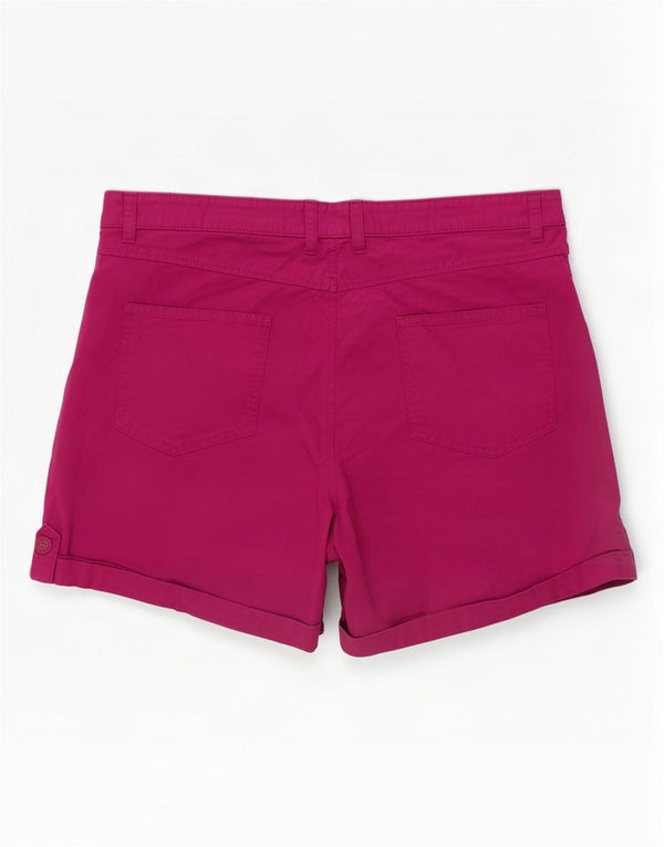 Mountain Warehouse Womens Chino Shorts UK 18 XL W38 Pink Cotton