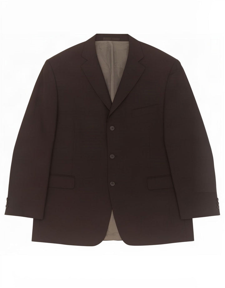 Marks & Spencer Herren-Blazer mit 3 Knöpfen, UK 48, 2XL, Schwarz, Polyester