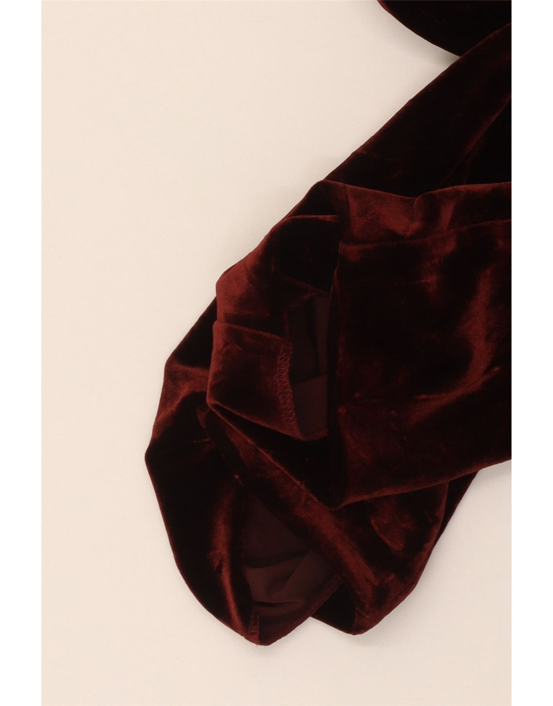 VINTAGE Damen 3-Knopf-Velours-Blazerjacke UK 10 Small Burgund