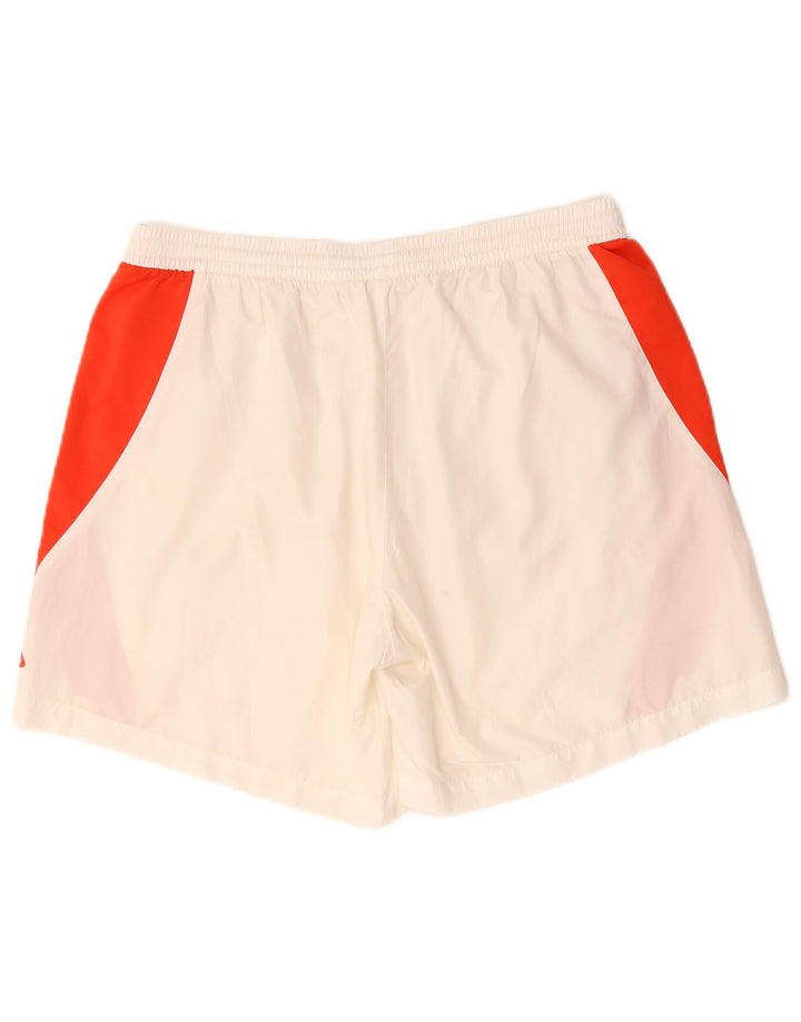 Fila Herren-Sportshorts, groß, weißes Farbblock-Polyester