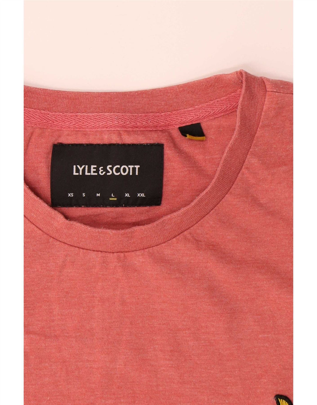 Lyle & Scott Herren T-Shirt Top Large Rosa Polyester