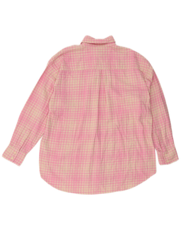 Levi's Damen-Flanell-Hemdkleid, Gr. 10, klein, rosa kariert, Baumwolle
