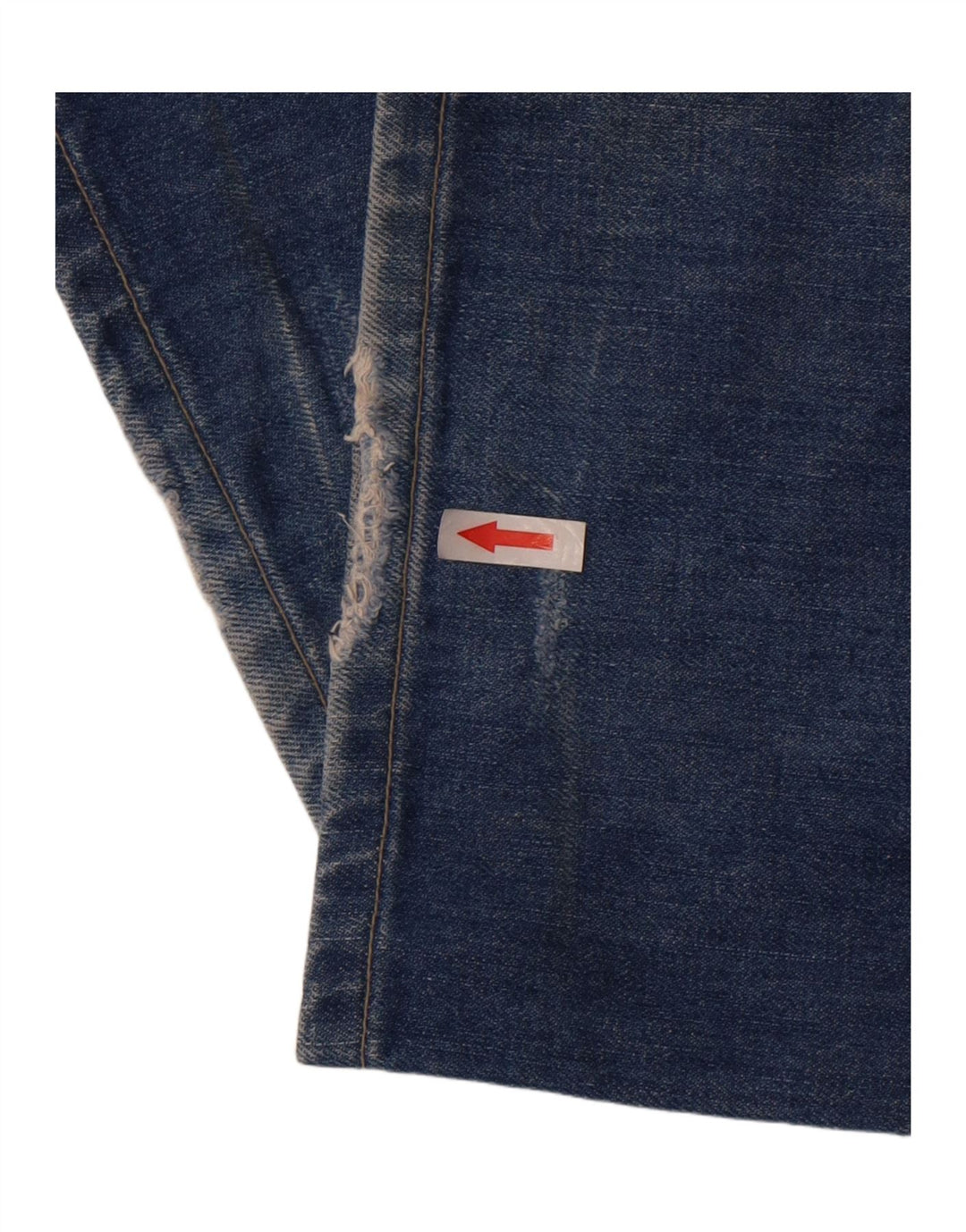 Diesel Herren Straight Jeans W31 L30 Blaue Baumwolle