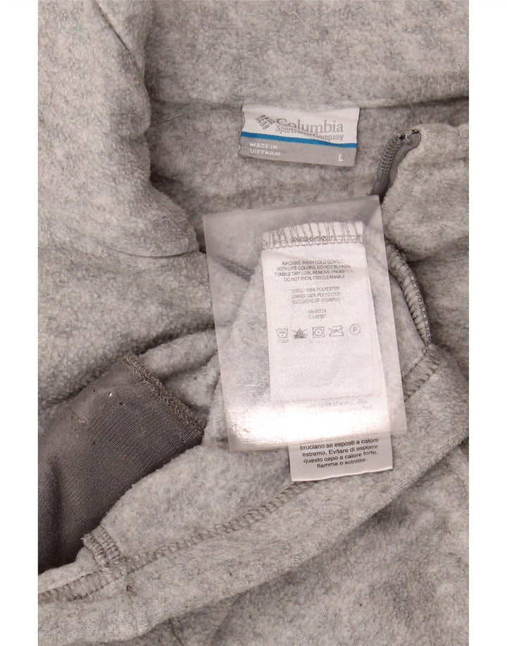 COLUMBIA Mens Fleece Jacket UK 40 Large Grey Polyester