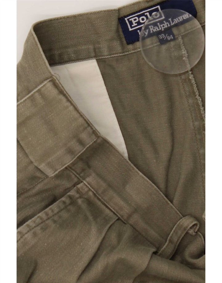 Ralph Lauren Herren Chinoshorts W33 Medium Khaki