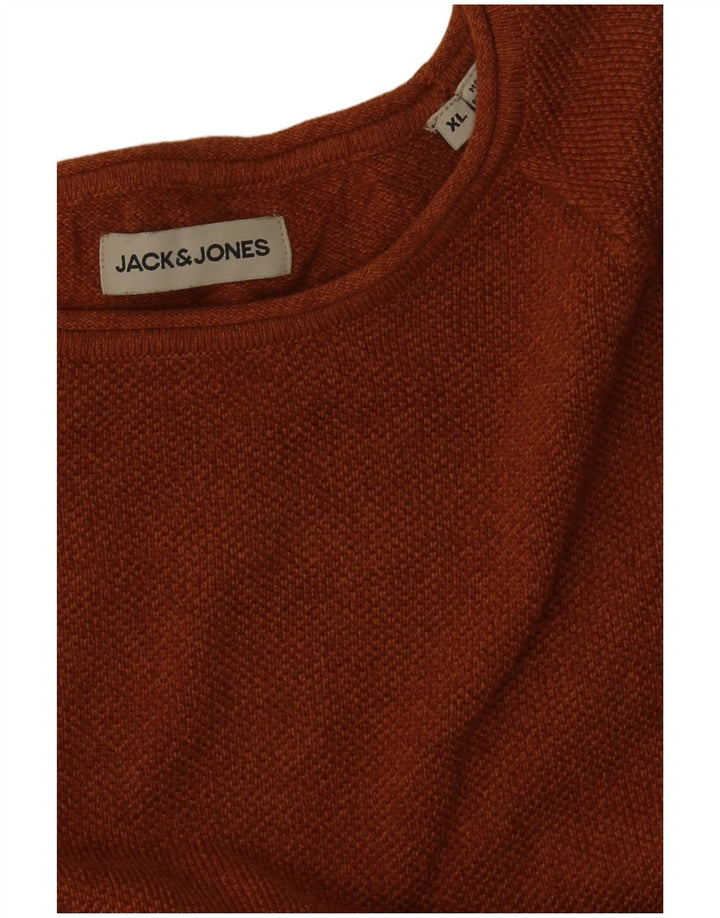 Jack & Jones Herren-Pullover mit U-Boot-Ausschnitt, XL, Braun