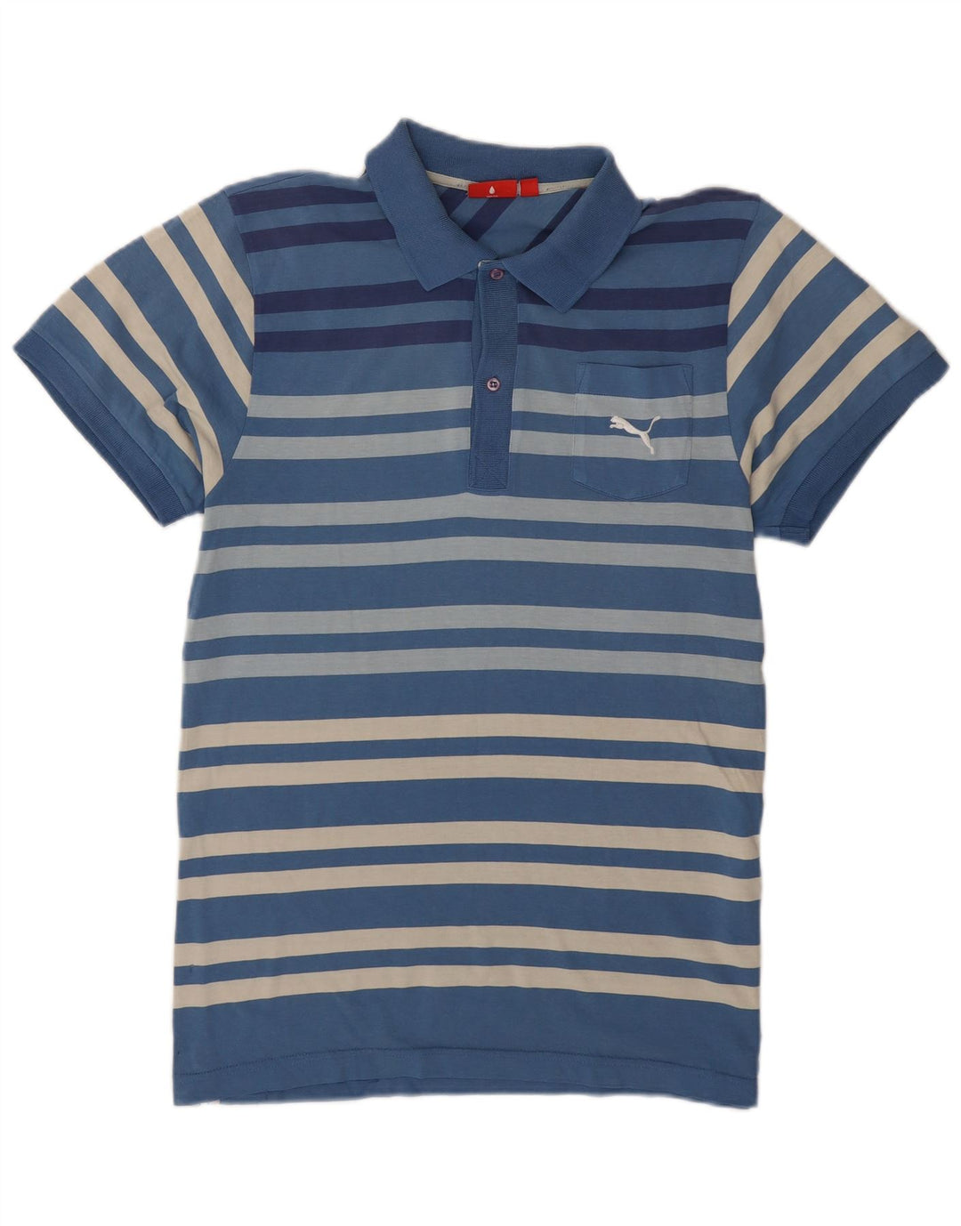 Puma Herren Poloshirt Mittelblau gestreift