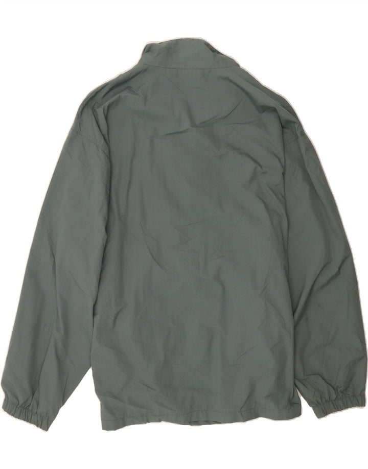 REEBOK Mens Zip Neck Pullover Tracksuit Top XL Grey Nylon Vintage Reebok and Second-Hand Reebok from Messina Hembry 