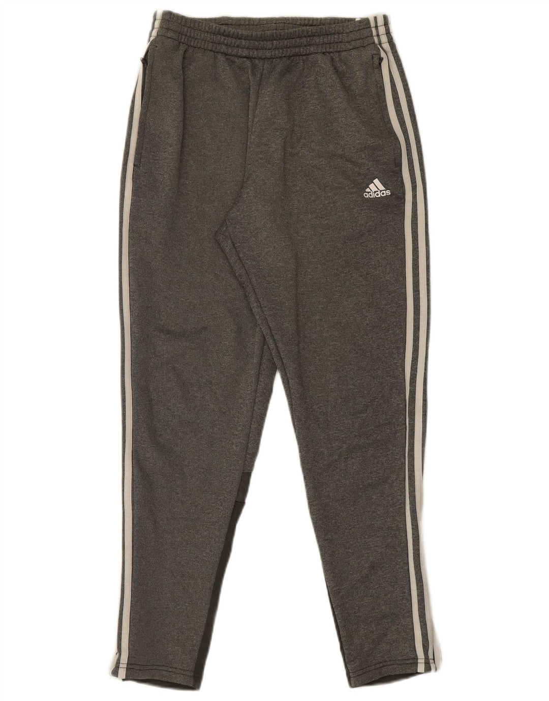 Adidas Herren-Trainingshose aus mittelgrauem Polyester