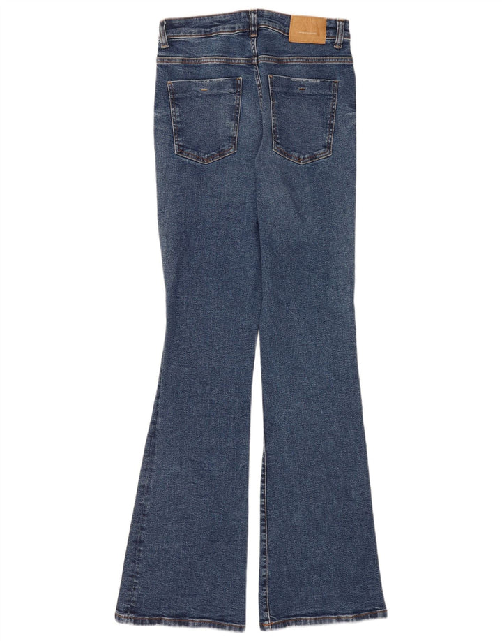 Zara Damen Schlagjeans EU 40 Mittel W30 L34 Blau