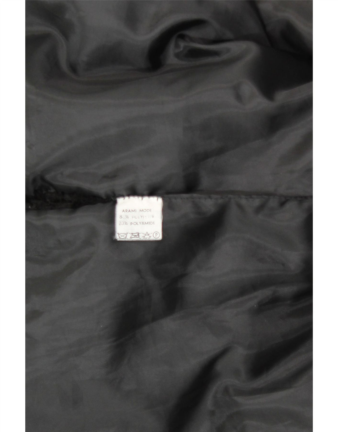 Vintage Damen Kunstpelzweste UK 22 3XL Schwarz Polyester