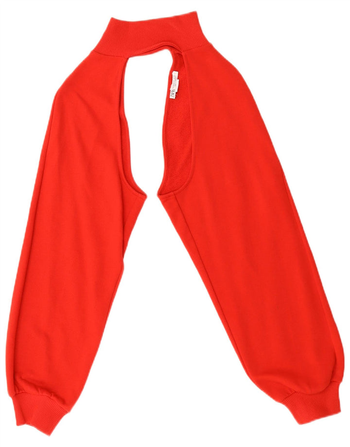 Zara Damen Armwärmer Pullover Pullover UK 12 Mittelrot