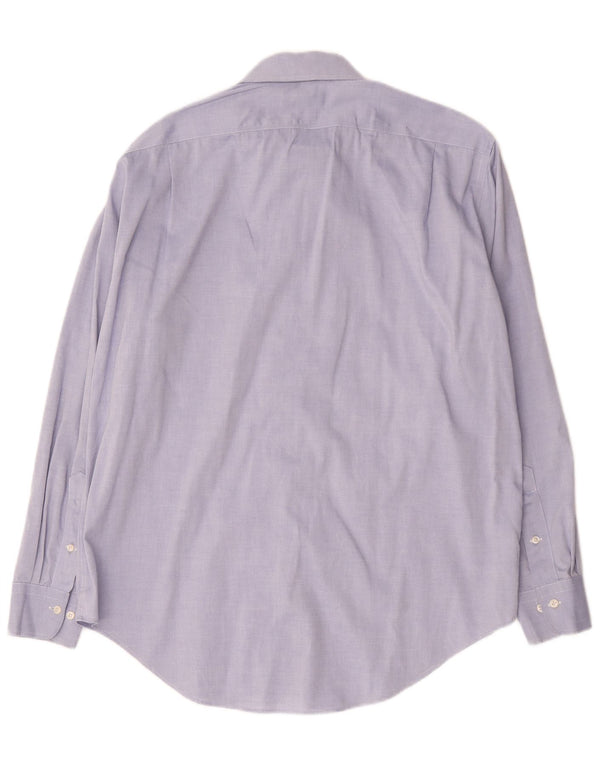 Ralph Lauren Herren-Hemd mit klassischer Passform, Größe 16 1/2 Large, blaue Baumwolle