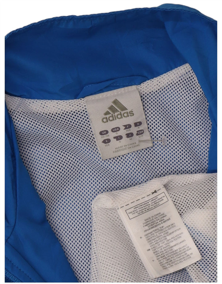 Adidas Herren Regenjacke UK 36/38 Small Blue Colourblock Polyester
