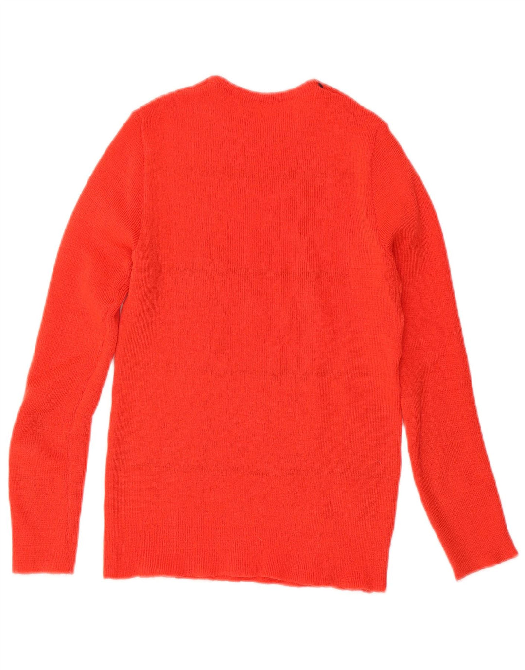 Vintage Damen Pullover mit Rundhalsausschnitt, Gr. 8, klein, rot kariert