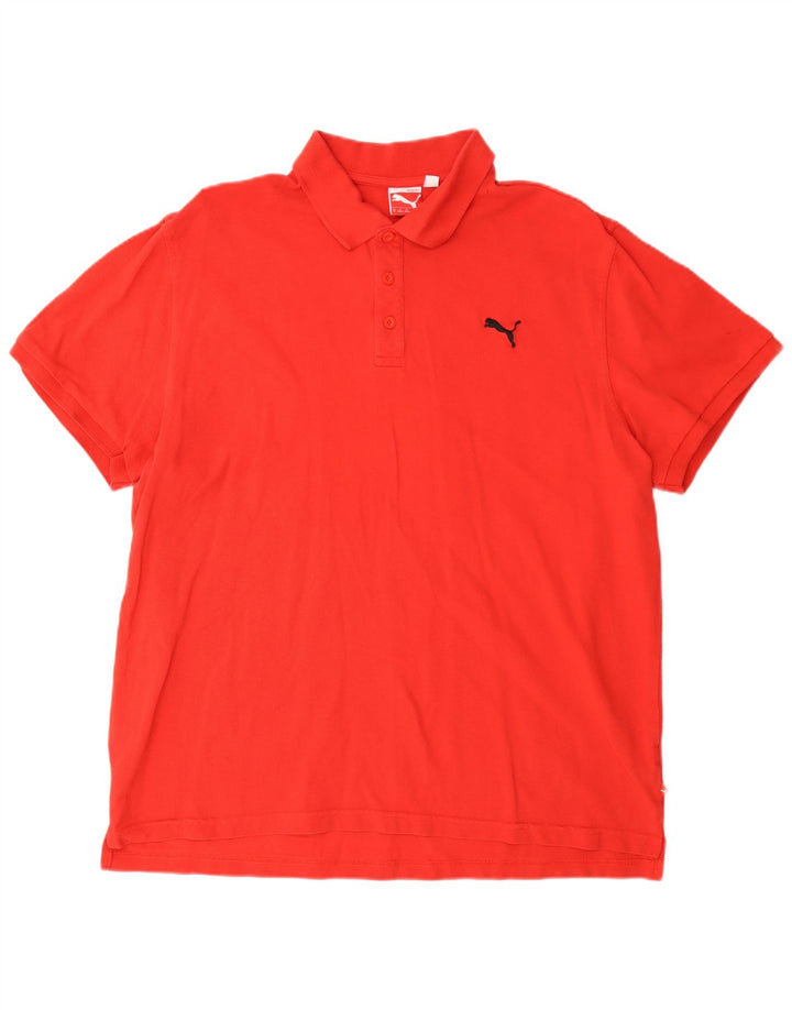 Puma Herren Poloshirt XL Rot Baumwolle