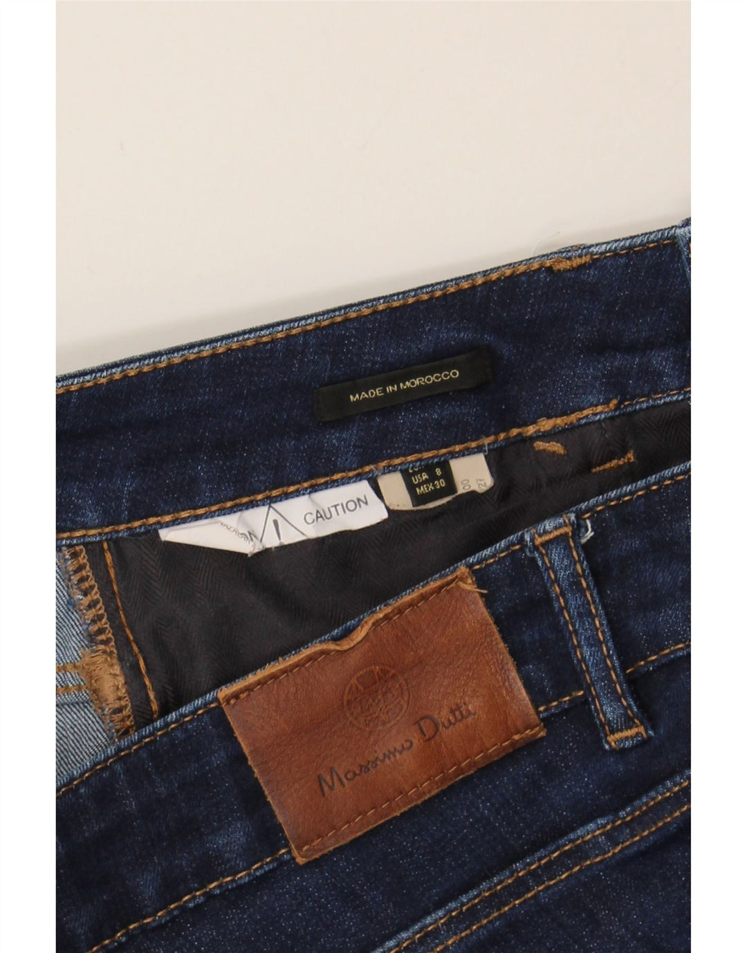 MASSIMO DUTTI Womens Skinny Jeans EU 40 Medium W30 L28 Navy Blue