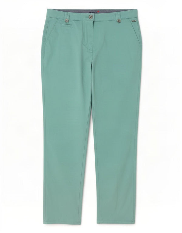 Marks & Spencer Gerade Chino-Hose für Damen, UK 10, Größe S, W28, L29, Blau