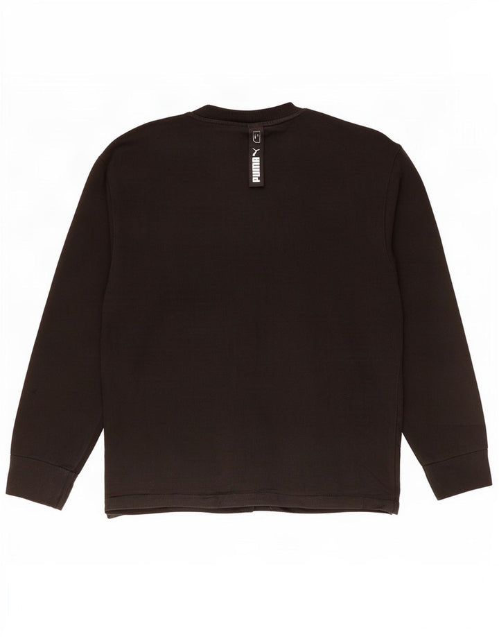 Puma Herren Grafik-Sweatshirt-Pullover, klein, schwarze Baumwolle