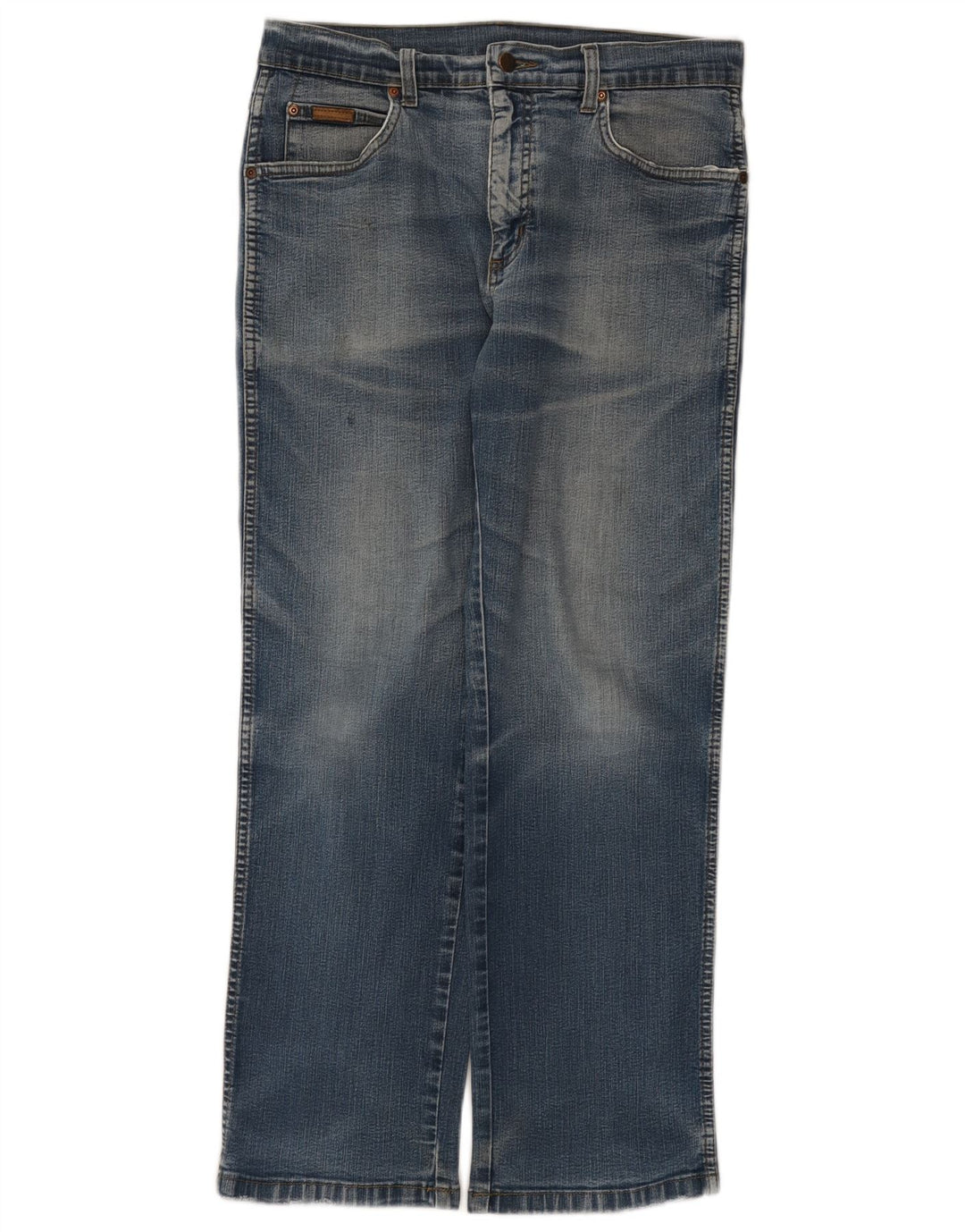 Wrangler Herren Texas Stretch Straight Jeans W32 L30 Blaue Baumwolle