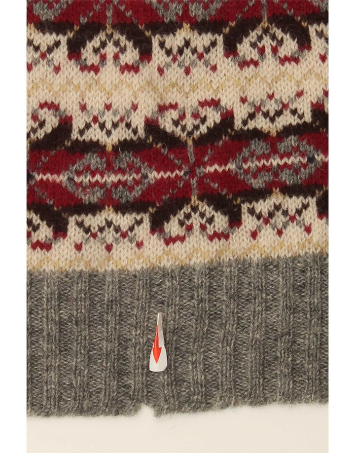 Vintage Herren-Pullover mit Rundhalsausschnitt, mittelgroß, mehrfarbig, klassisch