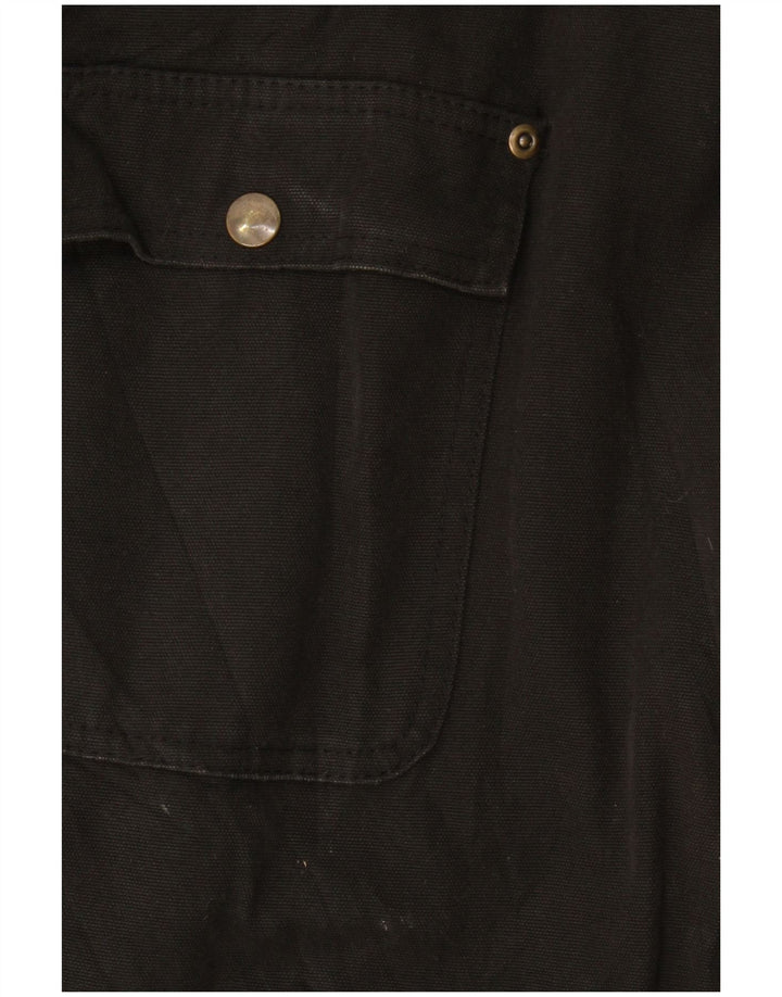 Old Mill Herren-Windbreaker-Jacke, UK 44, 2XL, schwarze Baumwolle