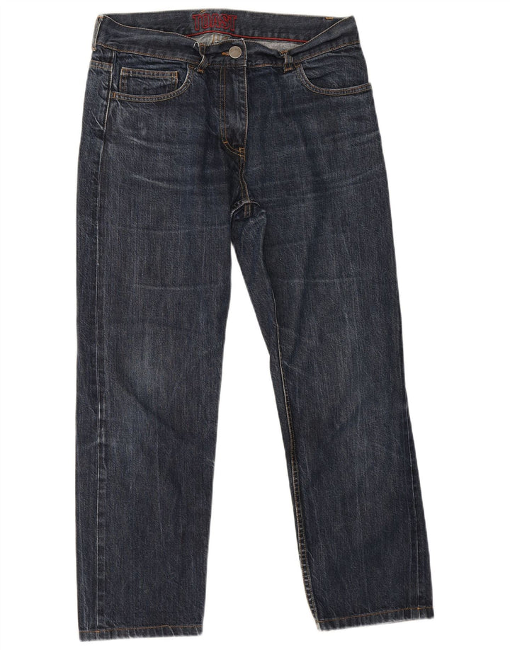 Toast Damen Straight Jeans W32 L27 Blau