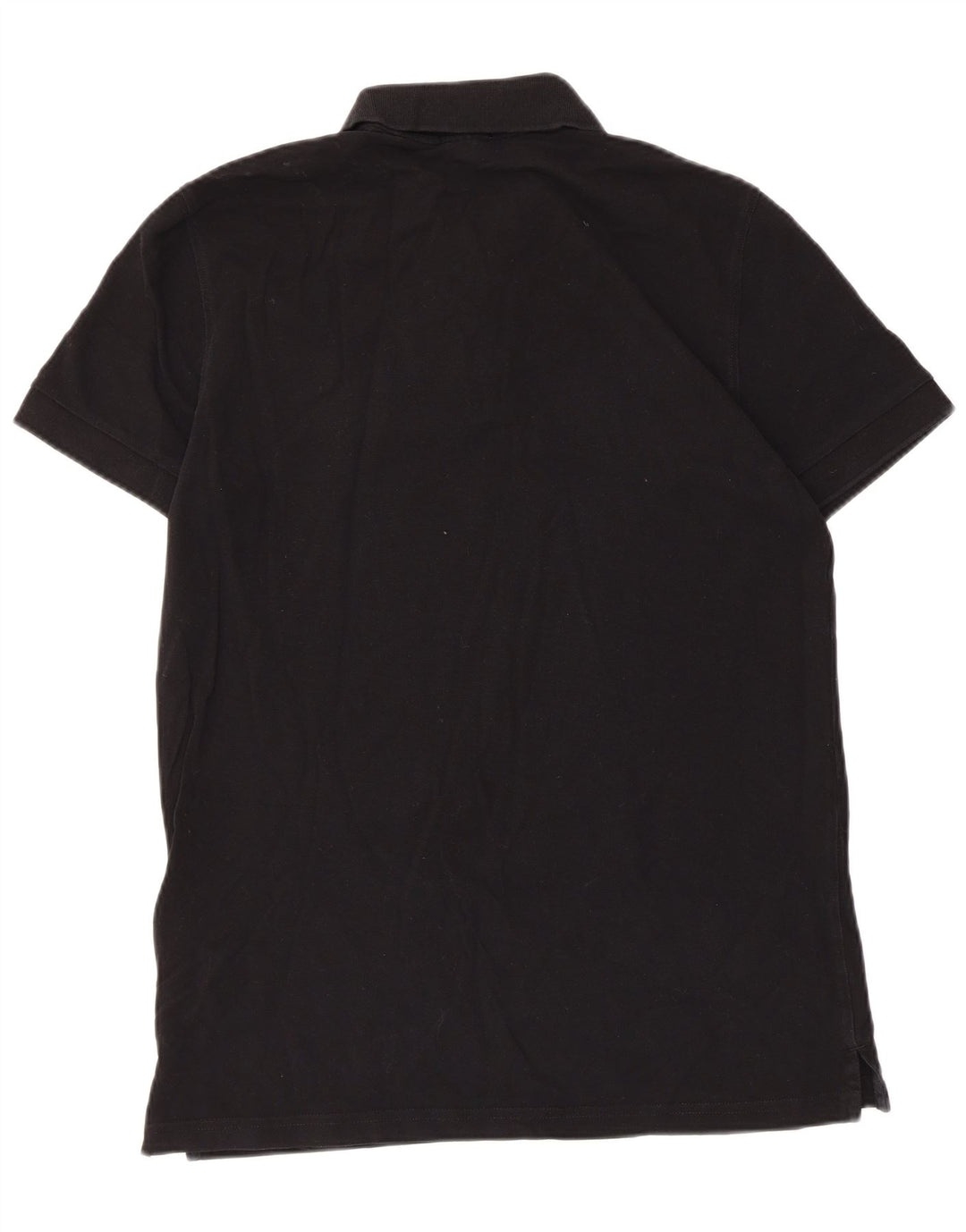 Hugo Boss Herren-Poloshirt, groß, schwarze Baumwolle