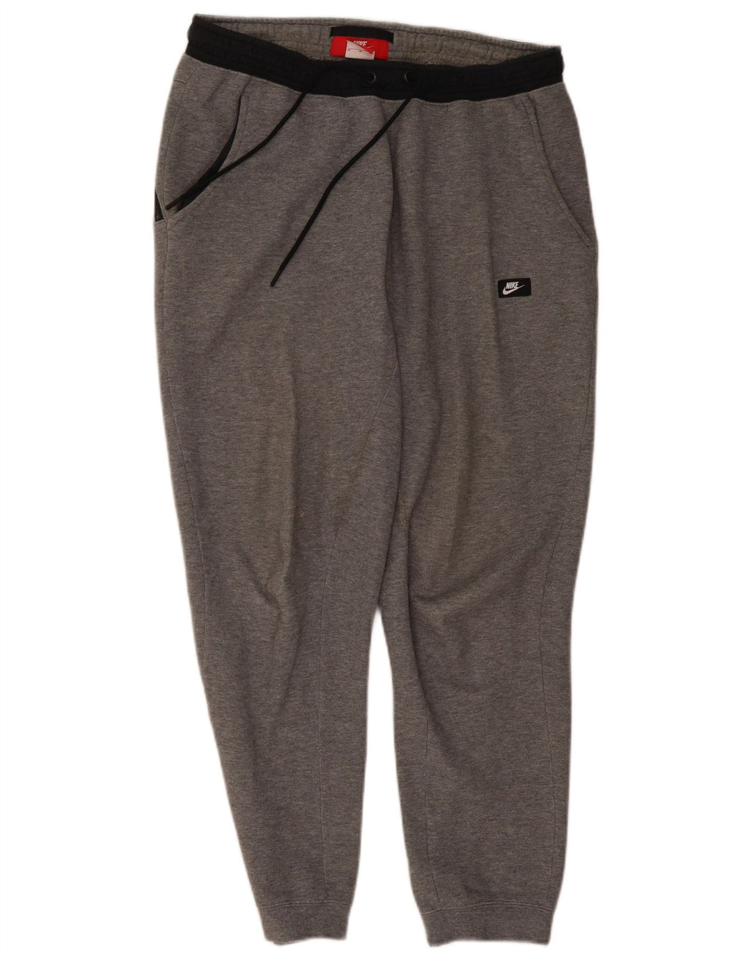 NIKE Herren-Trainingshose, Jogginghose, mittelgraue Baumwolle