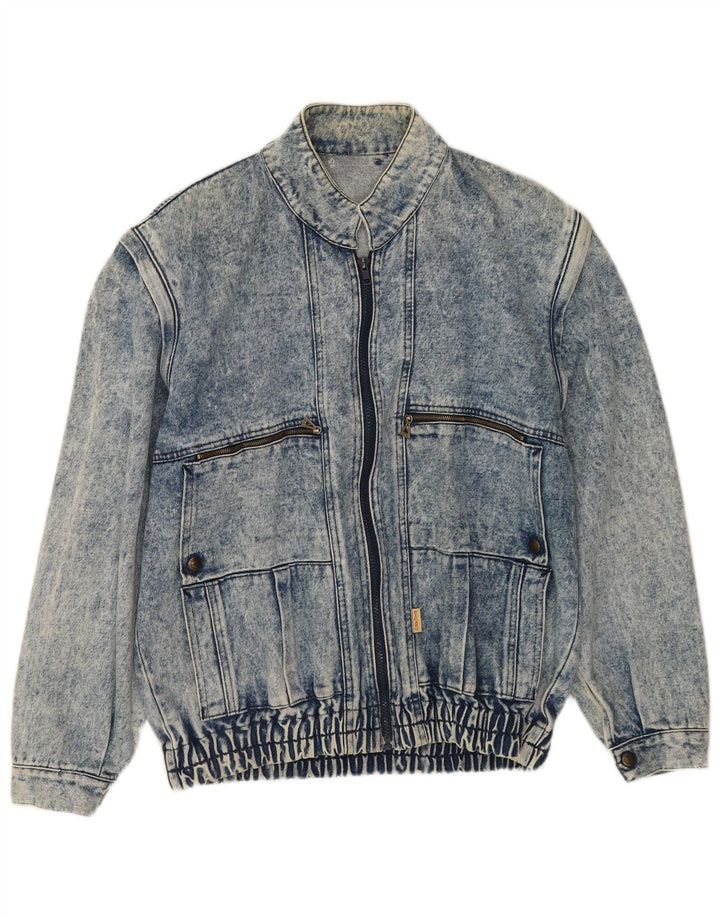 Vintage Herren Jeansjacke UK 40 Groß Blau