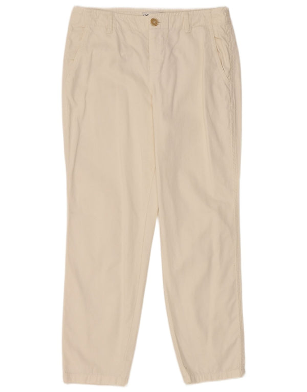 Gerade Chino-Hose für Damen von Zara, EU 38, Größe S, W28, L26, Weiß