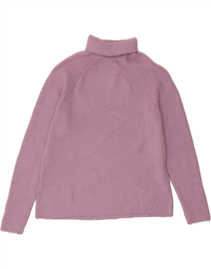 MARKS & SPENCER Womens Roll Neck Jumper Sweater UK 14 Medium Pink Viscose Vintage Marks & Spencer and Second-Hand Marks & Spencer from Messina Hembry 