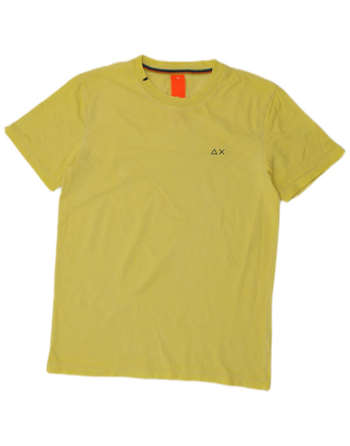 Sun68 Herren T-Shirt Top mittelgelbe Baumwolle