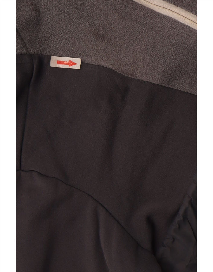The North Face Herren-Kapuzenpullover mit Reißverschluss am Hals, mittelgraues Polyester