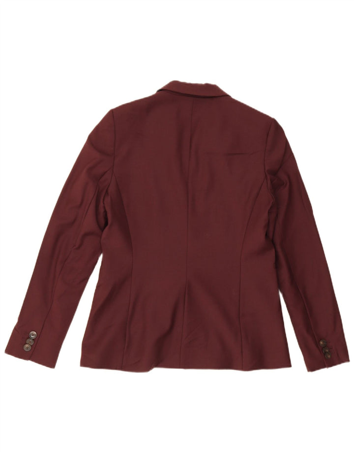 Hobbs Damen-Blazerjacke mit 1 Knopf, UK 10, Größe S, Burgunderrot, Polyester