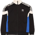 ADIDAS Jungen-Trainingsanzug-Top-Jacke, 13–14 Jahre, schwarzes Colourblock-Polyester