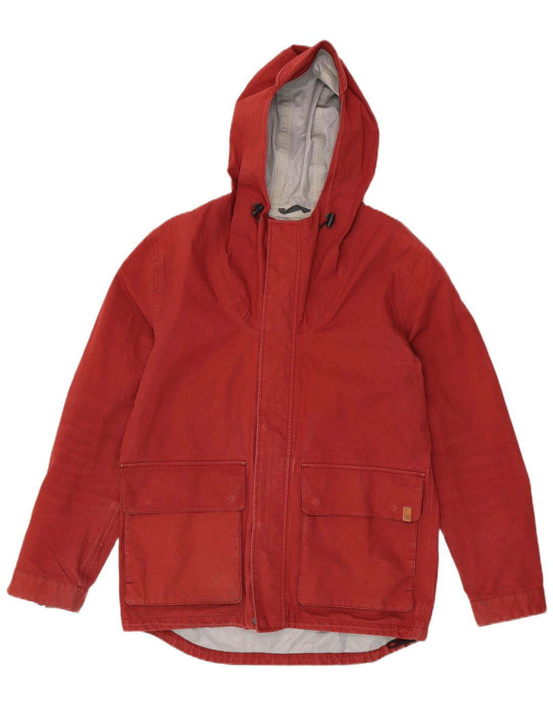 BEN SHERMAN Herren-Utility-Jacke mit Kapuze, UK 36, Größe S, Rot
