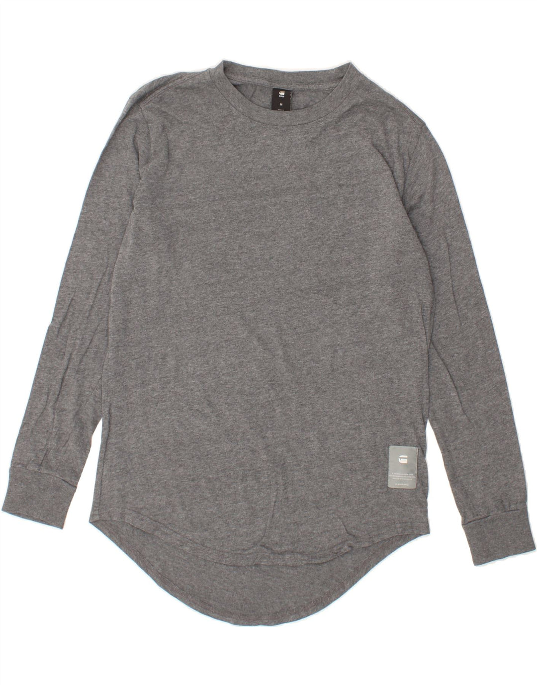 G-STAR Womens Top Long Sleeve UK 14 Medium Grey Cotton Vintage G-Star and Second-Hand G-Star from Messina Hembry 